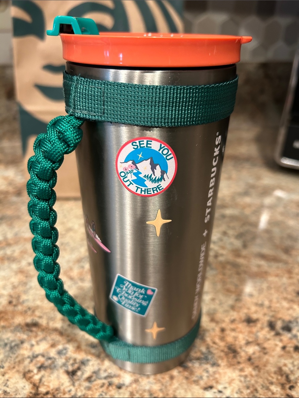 NEW Starbucks Dandy Worldwide Adventure 20oz Stainless Steel Tumbler Roadtrip - Picture 5 of 7